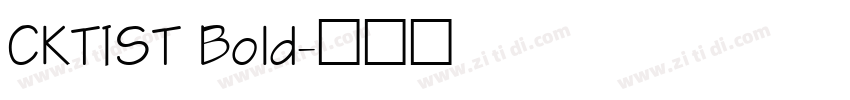 CKTIST Bold字体转换